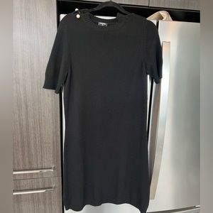 Chanel black knit dress